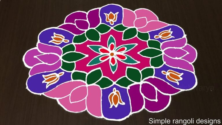 rangoli for Holi