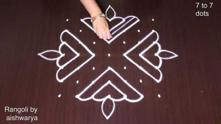 Easy Rangoli How To Draw kolam design