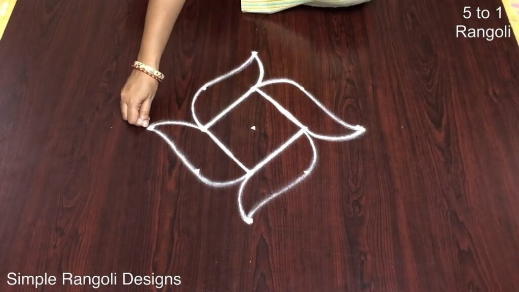 how to draw rangoli