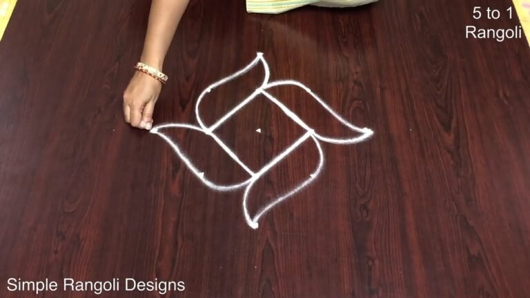 how to draw rangoli