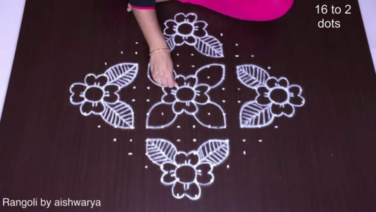 Rangoli Kolam For Boghi And Sankranthi