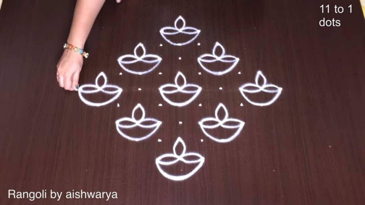 Rangoli Kolam for Diwali Special