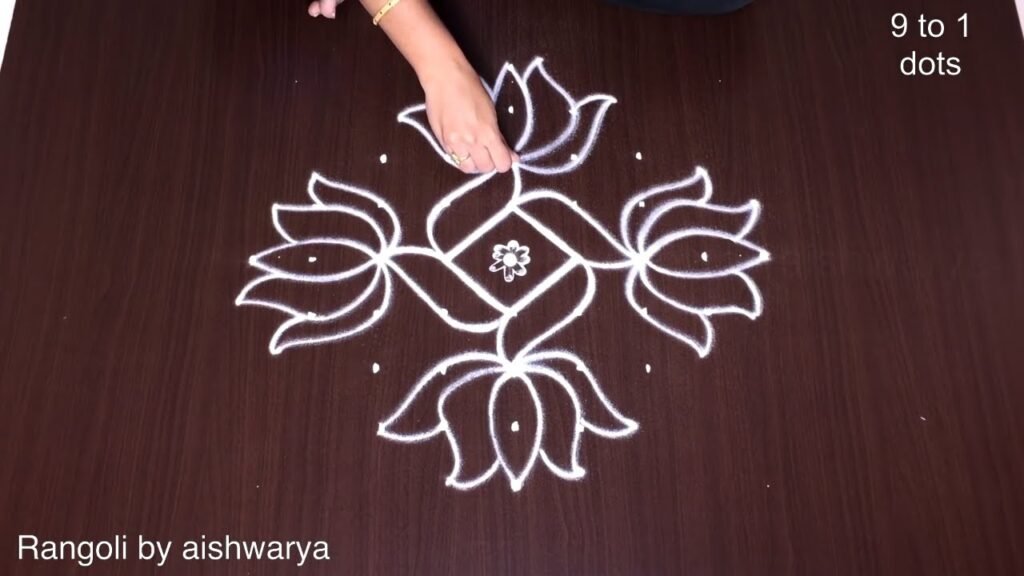 step-by-step kolam