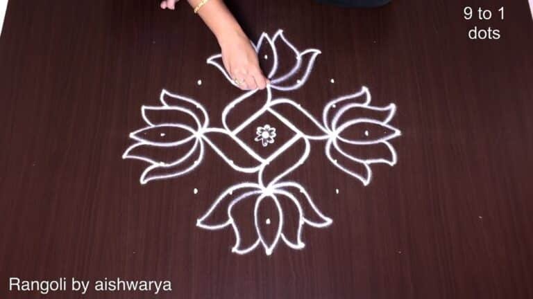 step-by-step kolam
