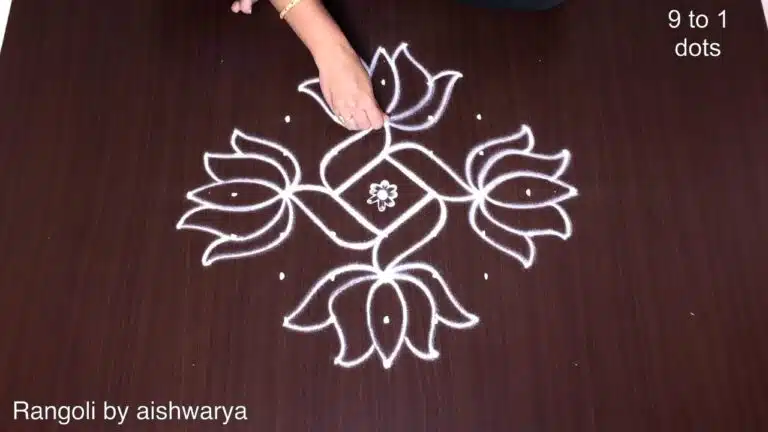 step-by-step kolam