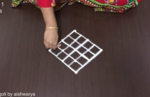 Rangoli Muggulu Easy Free Hand Designs