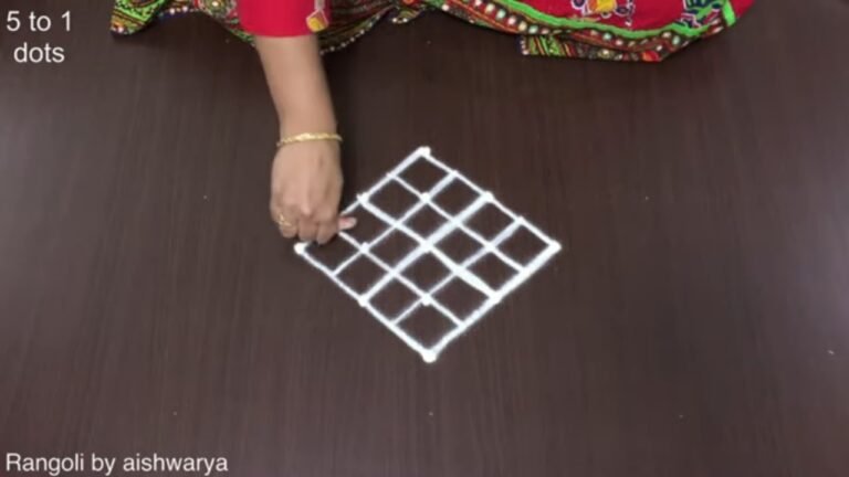 Rangoli Muggulu Easy Free Hand Designs