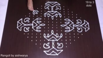 Rangoli Muggulu With Deepalu