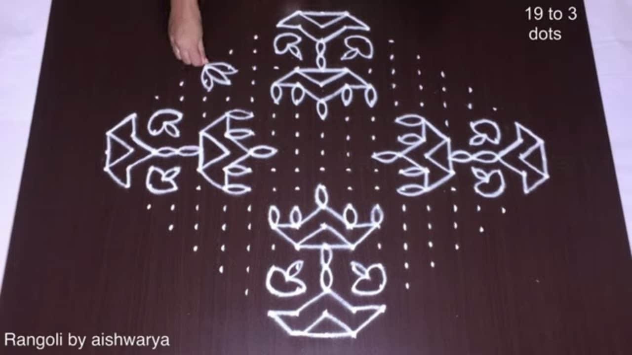 Rangoli Muggulu With Deepalu