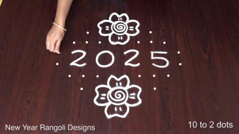New Year rangoli