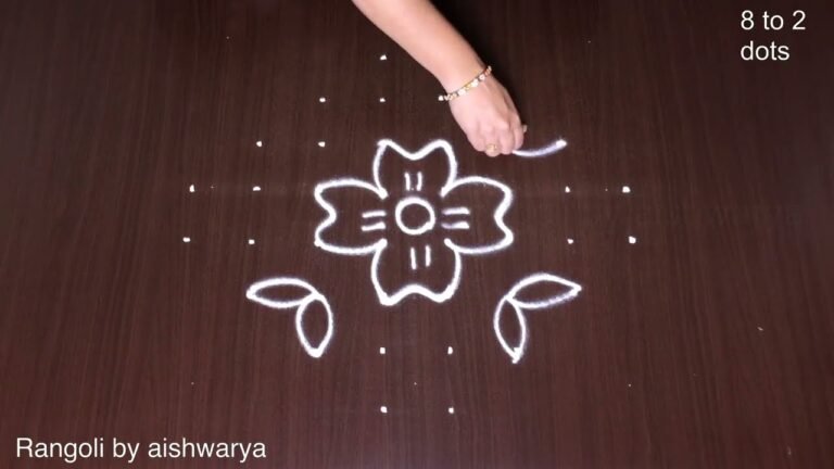 8×2×2 dots rangoli