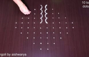 Rangoli on Floor Easy 10-2-2