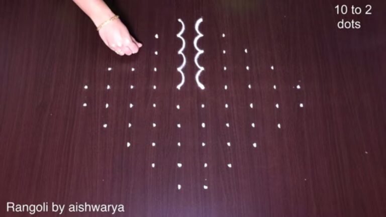 10×2×2 dots rangoli
