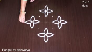 Rangoli Simple and Easy 7×1