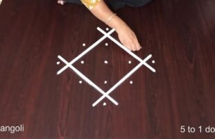 Rangoli Simple Border Design for Home