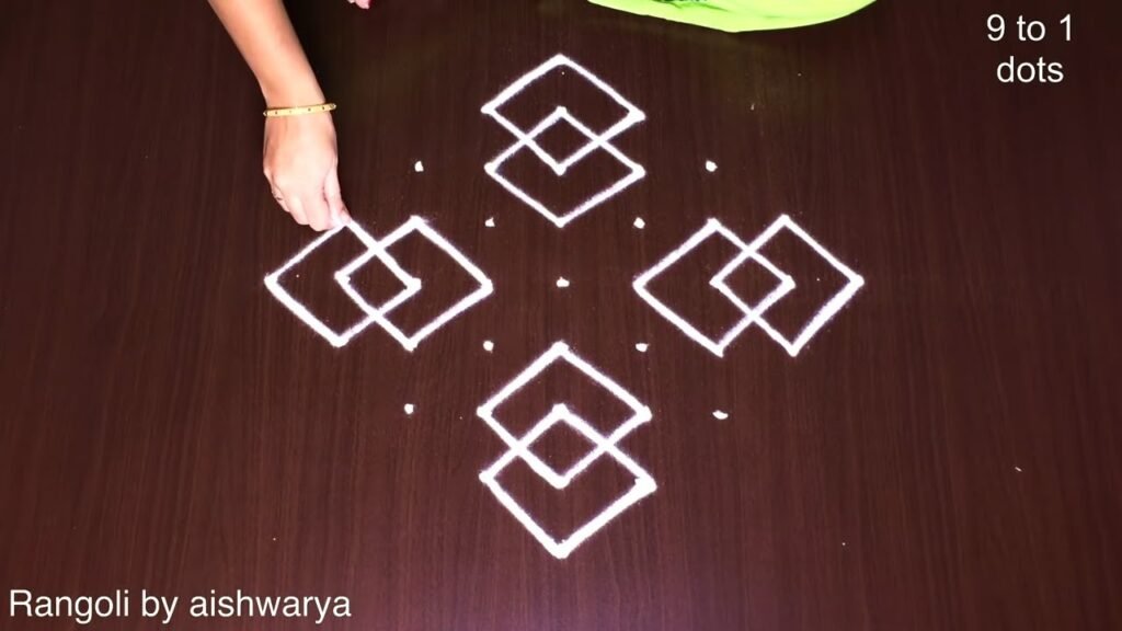 geometrical shapes rangoli