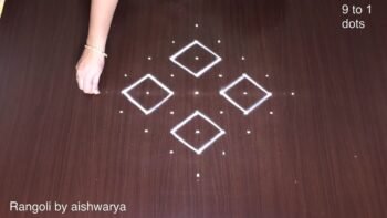 Rangoli With Geometrical Shapes
