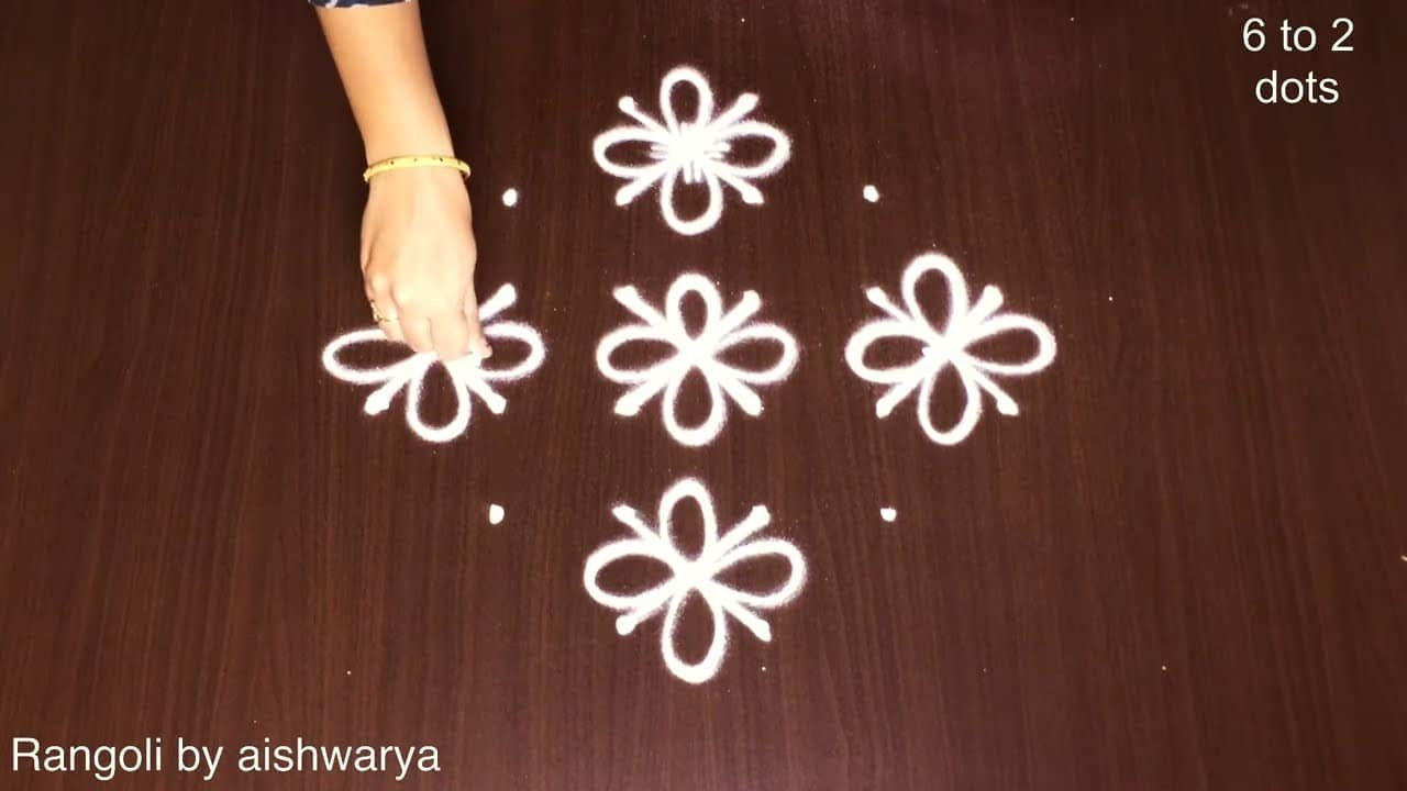 Relaxing Beginners Latest Cute Chukkala Muggulu