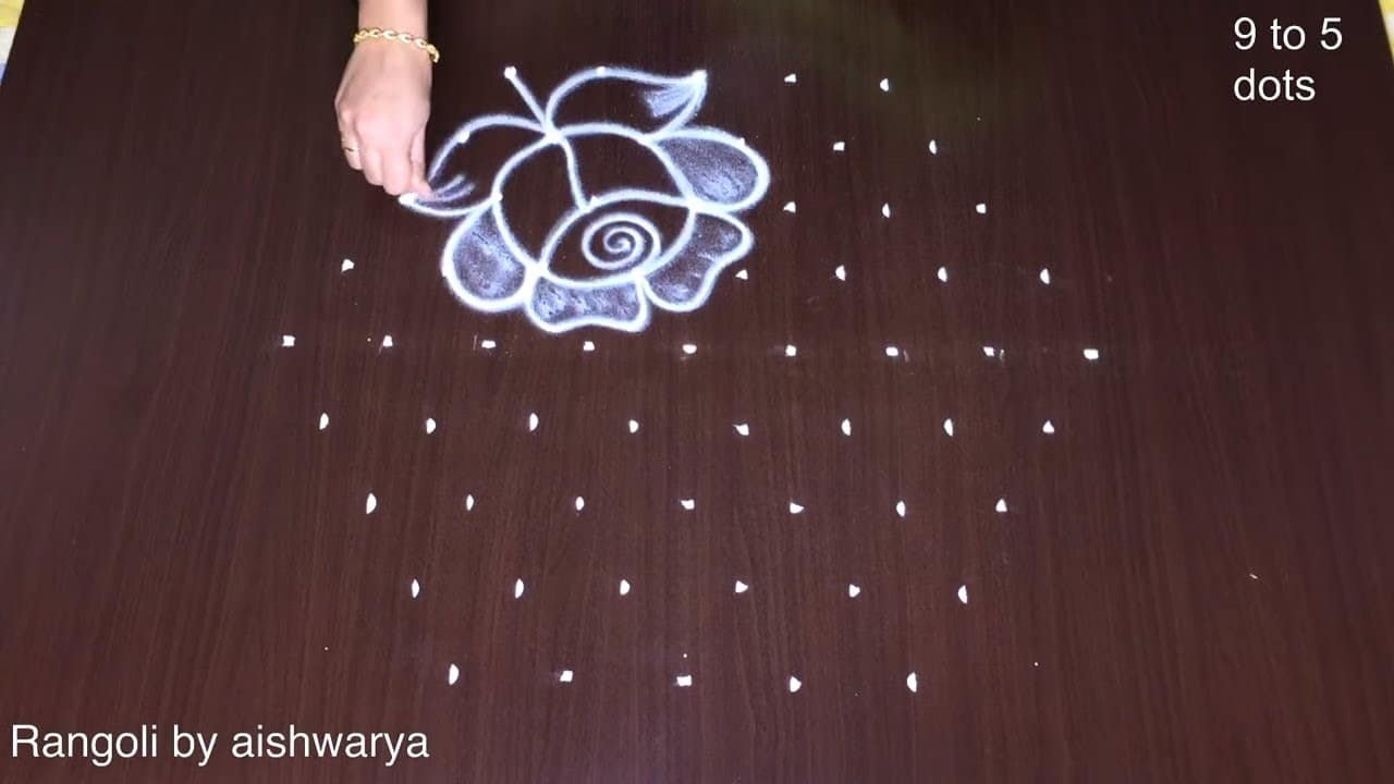 Roja Puvvula Muggulu 9×5