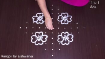 Roju Vari Suluvaina Muggulu 11 Dots