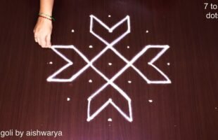 Rojuvari Simple Muggulu Dot Rangoli