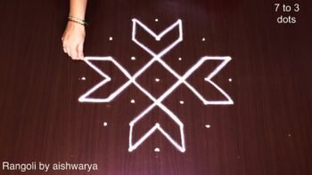 Rojuvari Simple Muggulu Dot Rangoli