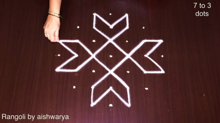 Rojuvari Simple Muggulu Dot Rangoli