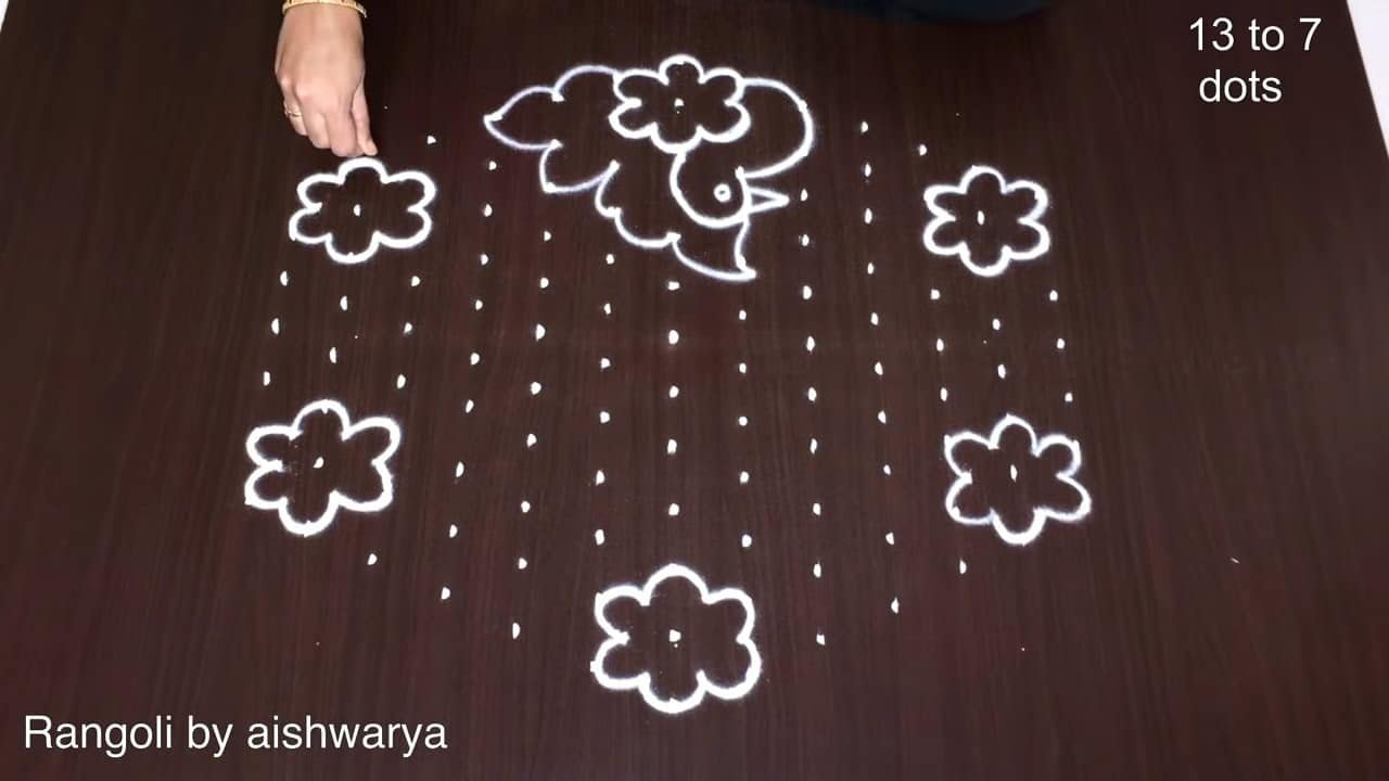 Sankranthi Peacock Muggulu