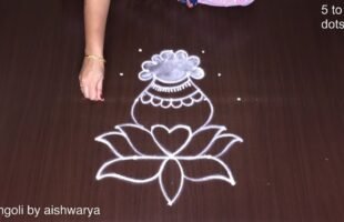 Sankranthi Pongal Pot Rangoli Kolam Designs