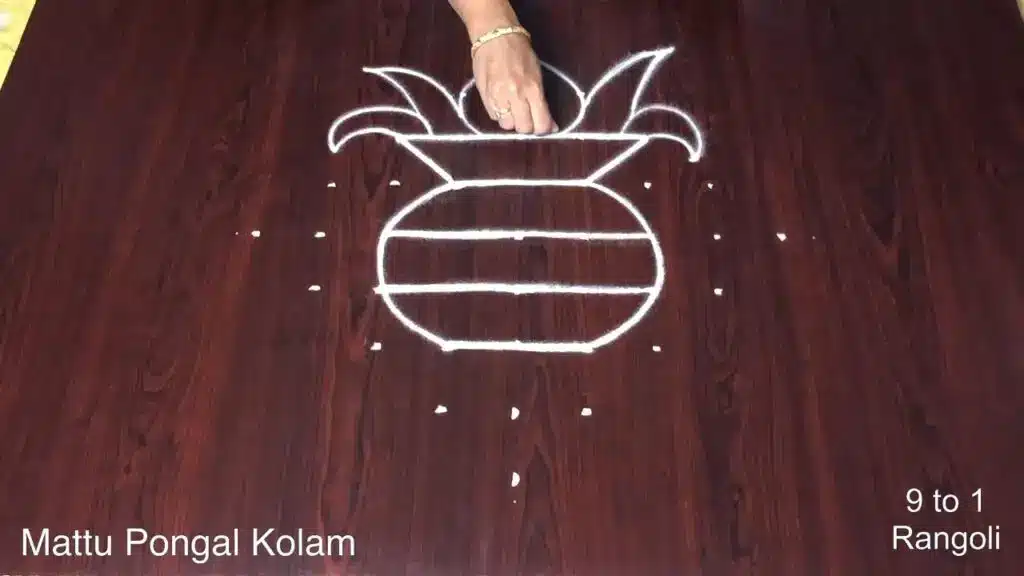 Sankranthi pot muggulu