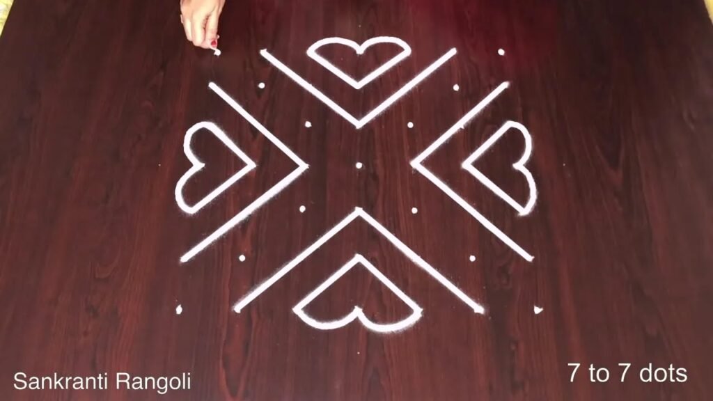 7 dots Sankranthi rangoli