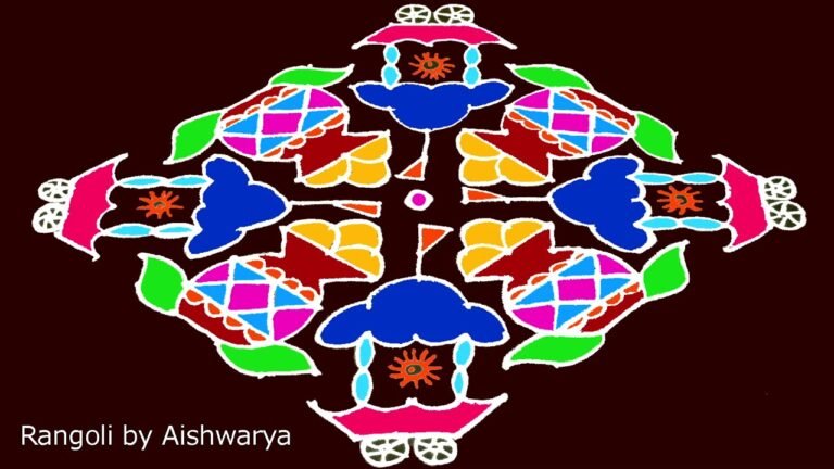 Sankranthi chariot muggulu