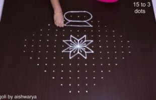 Sankranti Designs Muggulu 15 Dots