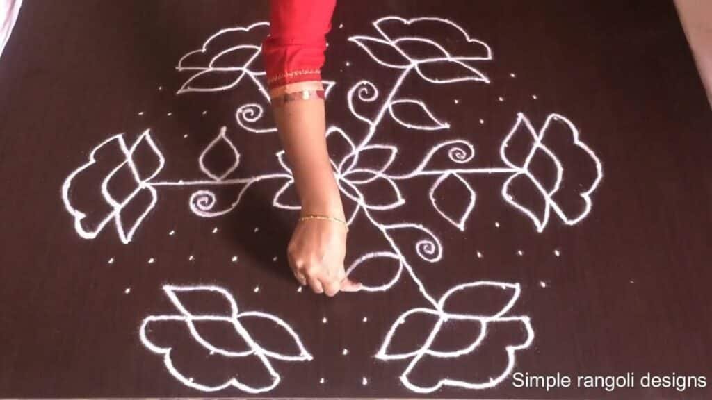 Sankranti flower rangoli