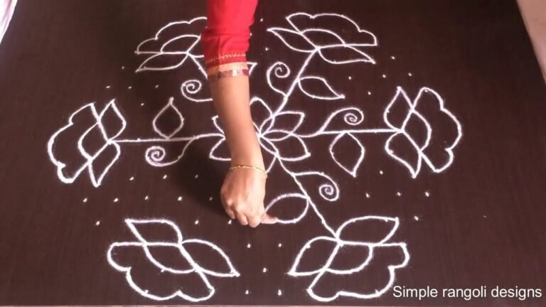 Sankranti flower rangoli