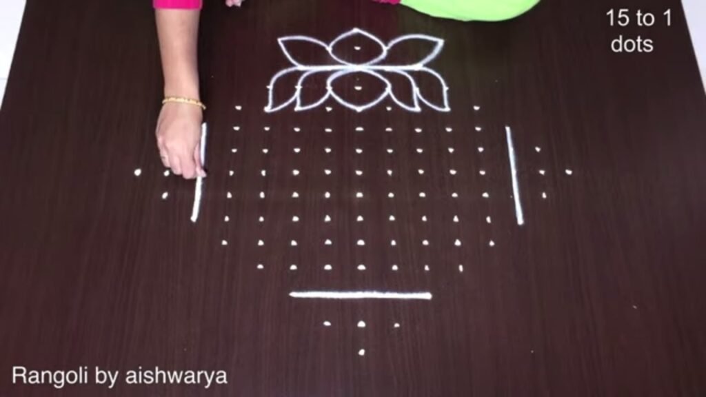 lotus muggulu for Sankranti