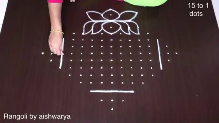 lotus muggulu for Sankranti