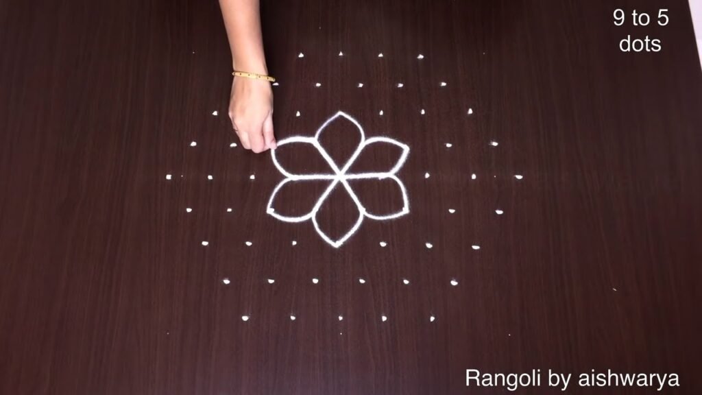 Sankranti flower muggulu