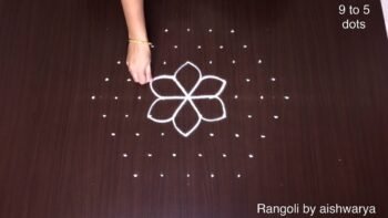 Sankranti Special Big Flowers Muggu