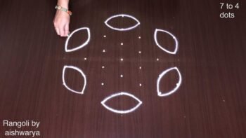 Satisfying Rangoli Art 7×4 Interlaced