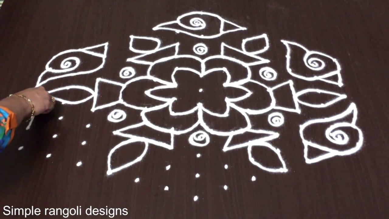 Shankh Kolams Design