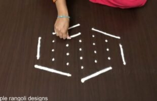 Shanku Kolam Designs for Beginners
