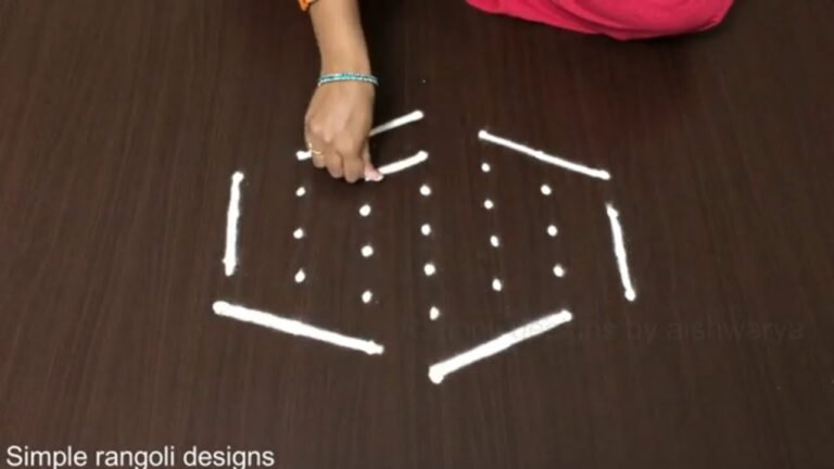 Shanku Kolam Designs for Beginners
