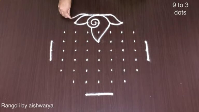 conch kolam