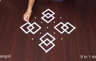 Side Muggulu Designs With Dots