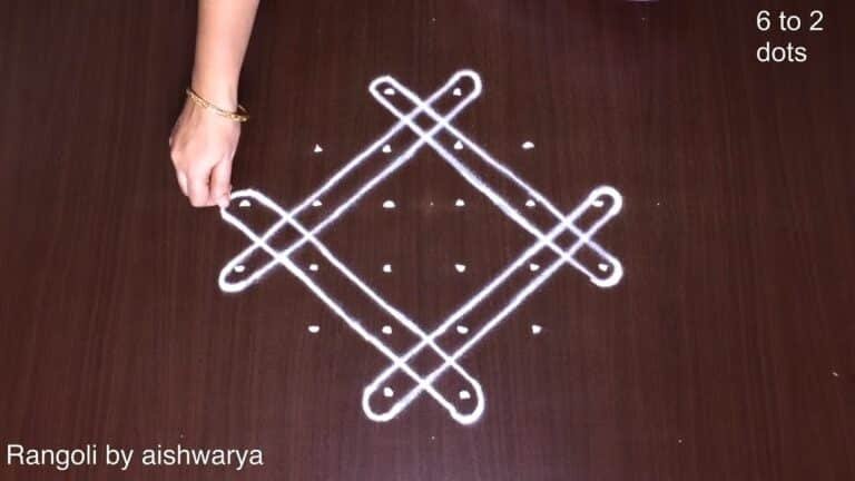 Sikku Kolam Melikala Muggulu 6 Into 2
