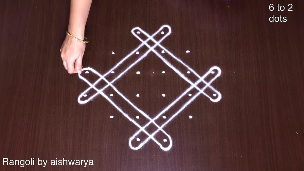 Sikku Kolam Melikala Muggulu 6 Into 2