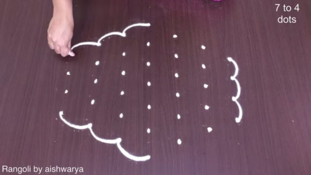7-to-4 dot rangoli