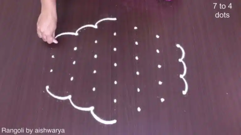 7-to-4 dot rangoli