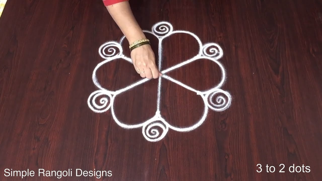 Simple and Easy Rangoli Designs for Daily Use